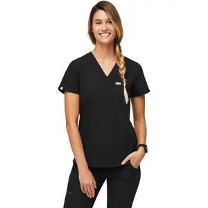 FIGS Catarina Scrub Tops for Women — Classic Fit, 1 Pocket, Four-Way Stretch, Anti-Wrinkle