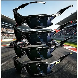 4-Pack Vintage Y2K Polarized Sunglasses for Women Men, Thin Horn Rim Square Oval Rhinestone Eyewear, UV400 Blue Light Blocking Anti-Fatigue Windproof Glasses for Driving Golf Baseball Outdoor Daily