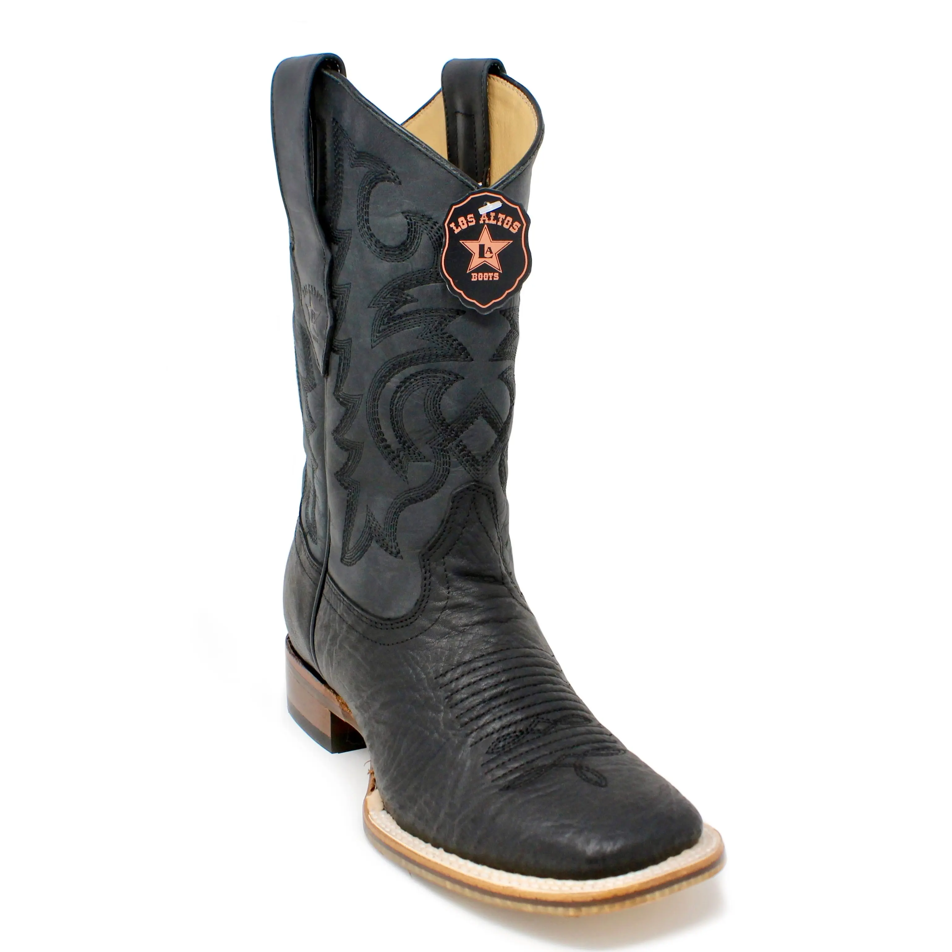 Los Altos Bull Shoulder Rodeo Square Toe Cowboy Boot