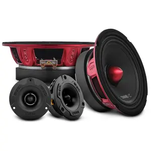 Mid and High Car Speaker Package - 2 X 6.5" Midrange, 2 X 1" Tweeters, Built-in Crossover (PRO-X6.4BMPK)
