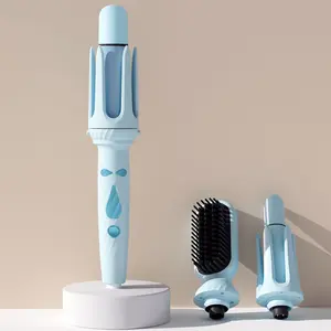 3-In-1 Curling Volumizing Straightening Hair Curler Set with Ionic Spray, Reduces Static Frizz, Locks in Moisture, Easy to Use, Automatic Shut off After 60 Minutes