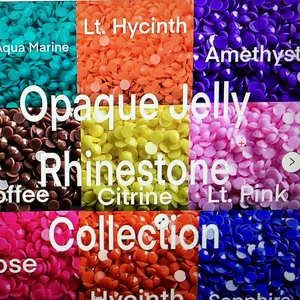 Opaque Jelly Resin Rhinestones