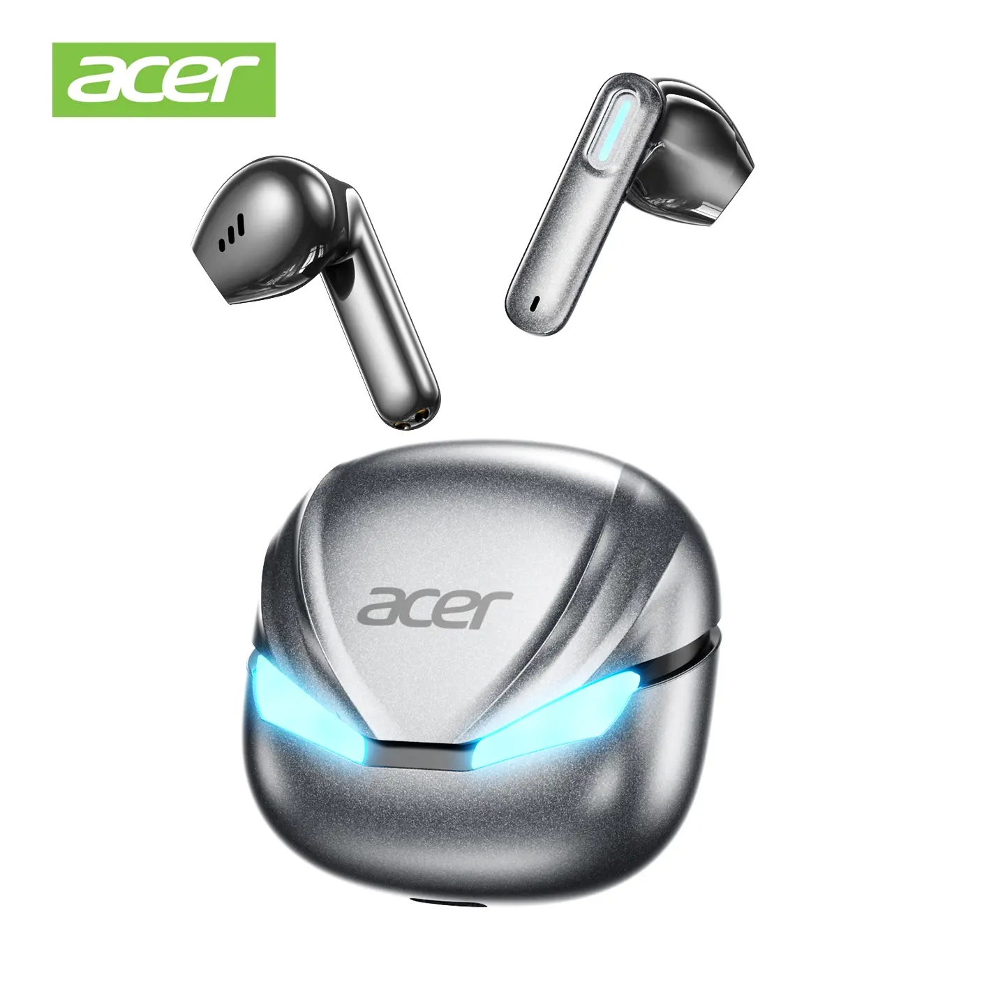 Acer OHR800 Bluetooth 6.0 Gaming Wireless Earbuds - TWS Headphones with High Fidelity Sound, IPX5 Waterproof, Built-in Microphone for Gaming, Sports, Office, Audio Calls