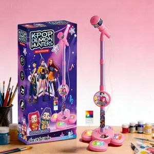 Music Microphone Toy |   Cartoon Anime Kpop Girl Group |   Lights & Singing Function |   Fun Musical Play