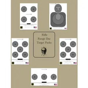 15x Drill Specific Targets  - Rifle Range Day