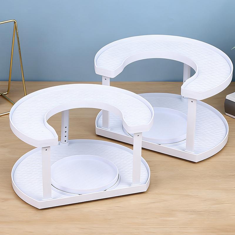 【Hot-selling】Rotatable Multi-Layer Spice Storage Rack. 360° Rotating Seasoning Organizer, suitable for kitchen countertops, tabletops and cabinet storage. Large-capacity spice display rack, specially designed for the kitchen. Ideal Mother's Day gift.