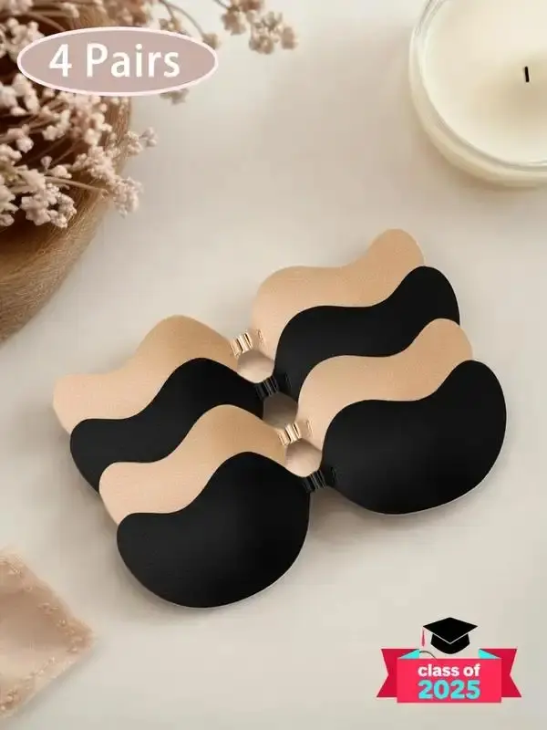 Women's Color Invisible Lifting Bra Patches, Minimalist Self Adhesive Nipple Covers, Comfort Invisible Push Up Nipple Pasty, Womenswear