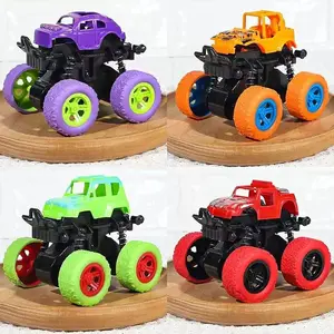 4pcs Off-Road Toy Cars for Boys, Durable Plastic Construction, Fun & Interactive Play Vehicles, Ideal Gift for Kids Ages 3-8