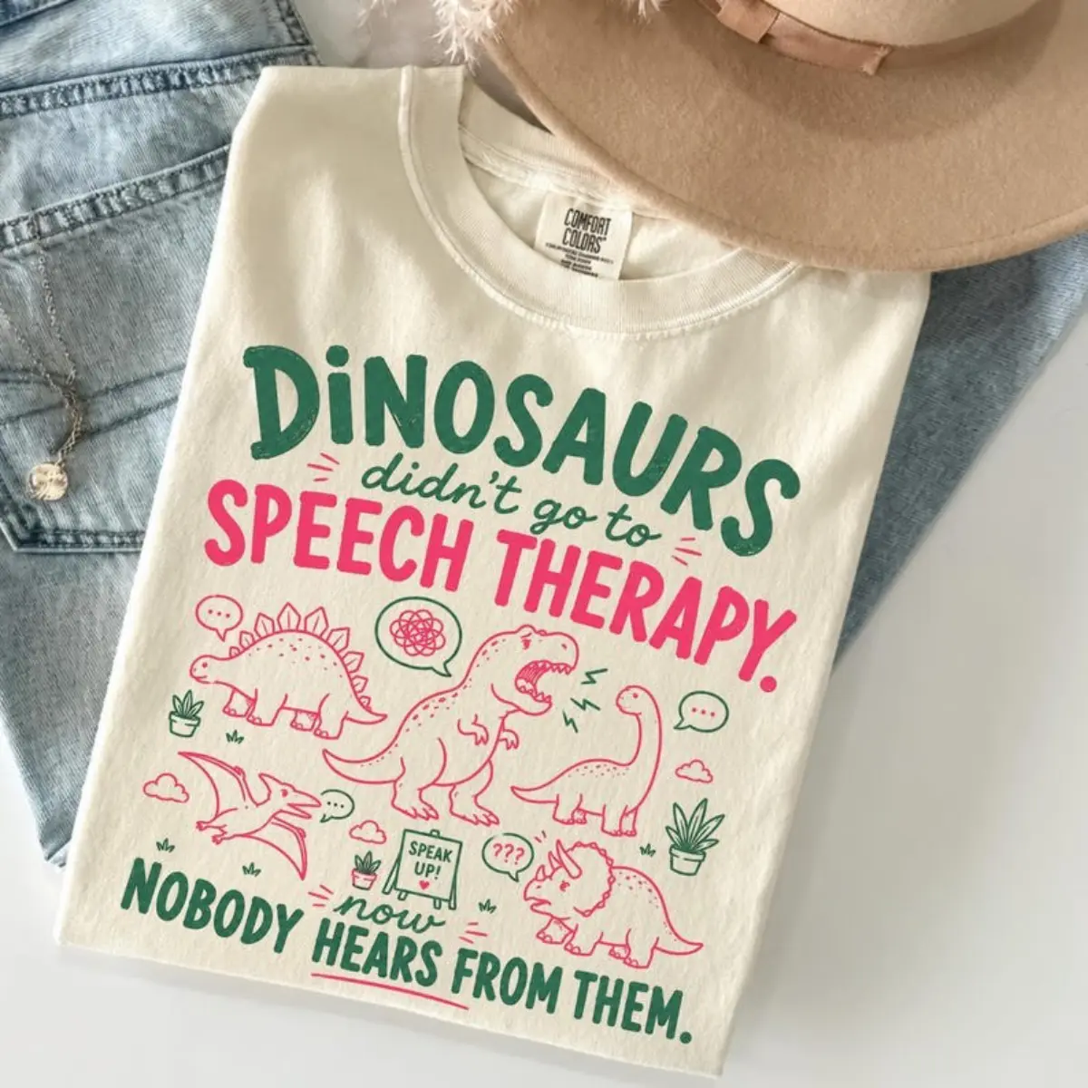 Comfort Colors Speech Therapist TShirt Gift for SLP, Funny Speech Language Pathologist Tee, School SLP T-Shirt, Pediatric Speech Therapy Gift