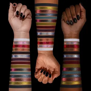 Underland Eyeshadow and Makeup Palette Dark Grunge Makeup Red Multichrome Pigment Matte Vegan Eyeshadow 8 Shimmers 7 Mattes