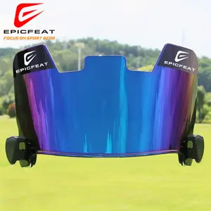 Football Visor, visor for helmet football，football accessories，football gear，Flat Lens Technology,Fits Youth and Adult Football Helmets Protective Gear
