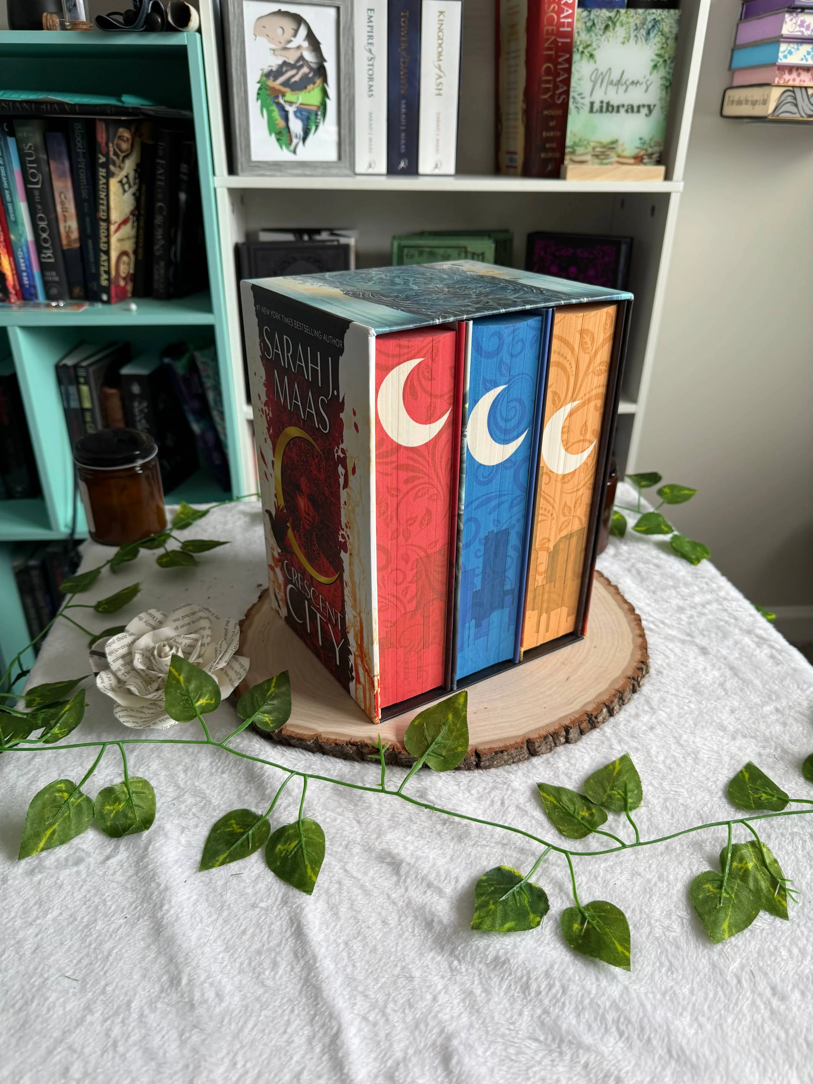 Crescent City Trilogy – Sprayed Edge Edition by Sarah J. Maas