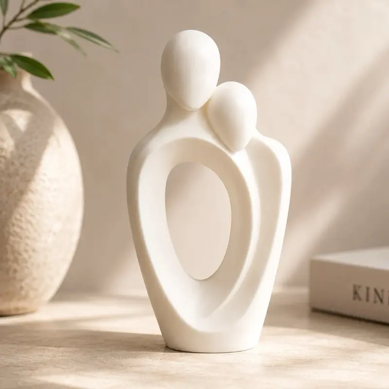 3D Minimalist Couple Sculpture