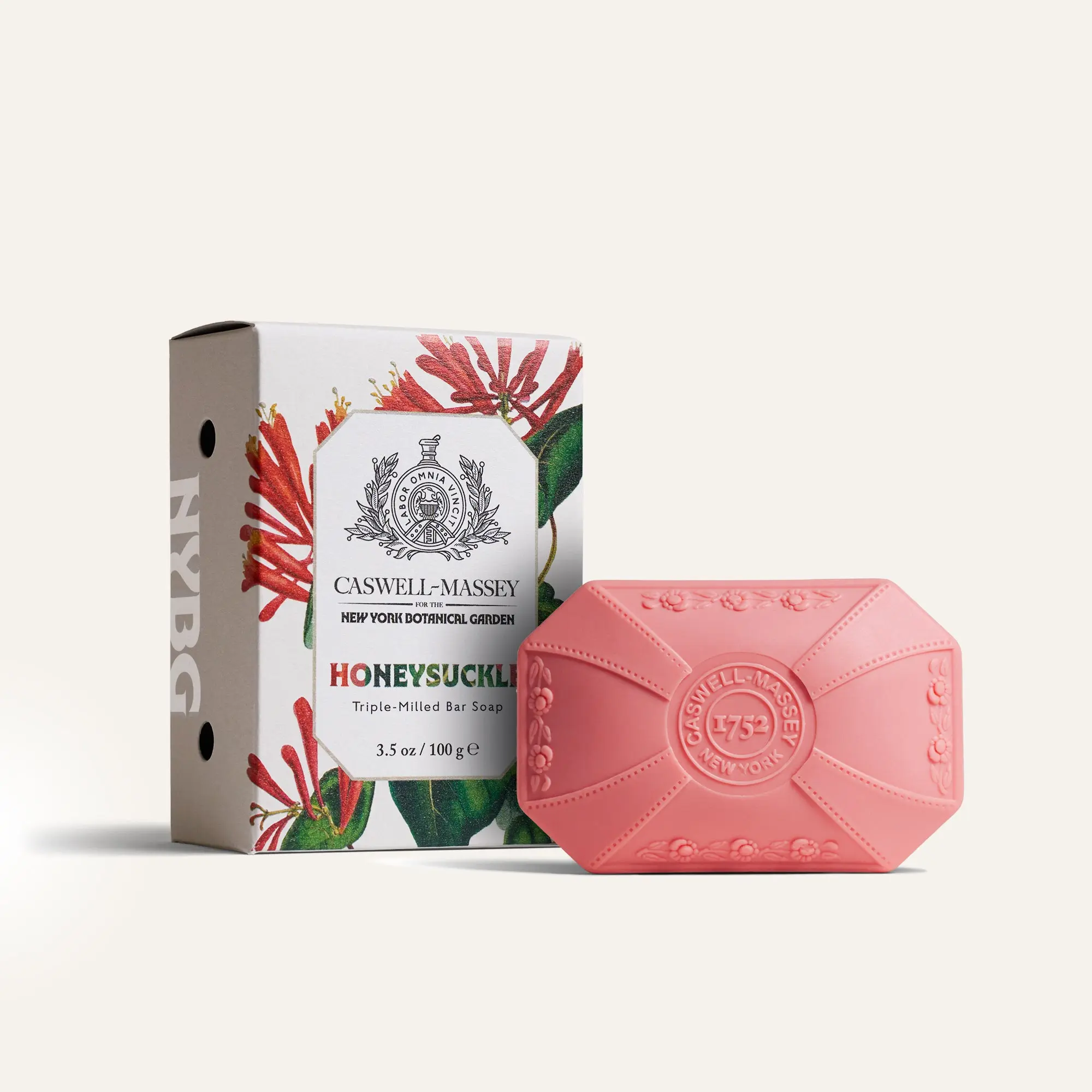 Caswell-Massey Honeysuckle Bar Soap | Triple-Milled Luxury Scented Bar Soap for Women | Mandarin, Honeysuckle, Orange Blossom | For All Skin Types | 3.5oz