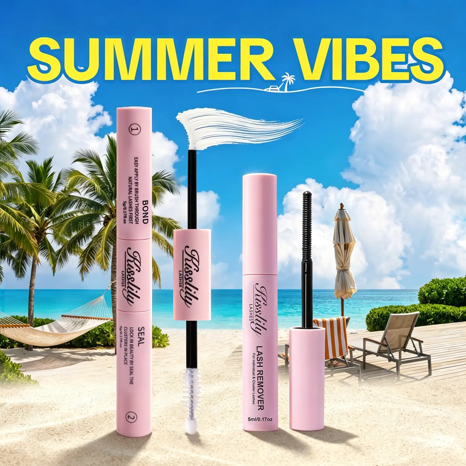 Bond &Seal | Kisslily Lashes 2IN1 Bond &Seal Waterproof Glue For Lashes Cluster Strong Hold For Beginner Friend Makeup Glue & Remover #DealsforYouDays #SummerWins summerwins,sunscreen