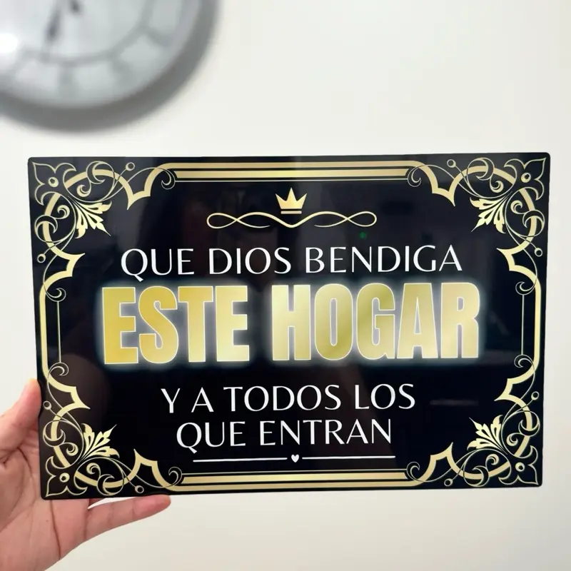 Plata de Metal sublimada / Sublimated metal plate /
