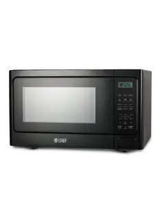 Commercial Chef 1.3 Cu. Ft. Countertop Microwave Oven, Touch Controls with Digital LED Display, 1000W, 12.4” Turntable Plate, Push Button Door, 10 Power Levels, CHM13MB6, Black
