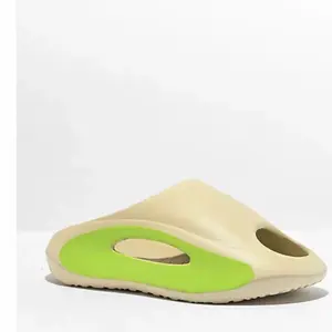 Trillium Palmer Tan & Green Slides - Comfortable Dried Snack Shoes for Everyday Wear size 9 7 6 8