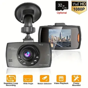 1080P Car Dashboard Camera with Motion Detection & Infrared Night Vision Loop Recording WDR Wide Dynamic Range Optional 32GB SD Card Front Dash Cam for Safe Driving Accident Recording Parking Monitor Easy Install for All Vehicles