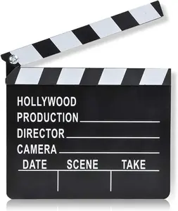 Movie Clapboard, Hollywood Movie Theme Party Decorations, Academy Awards Party Supplies and Film Décor, Slate Clapperboard Prop for Stage Plays, Fun Photo Booth Prop