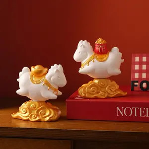 2026 Year of the Horse Lucky Charm, Instant Wealth, Fortune Attraction Decoration, Home Decor Ornaments, New Year Office Prosperity Gift, Pack of 1