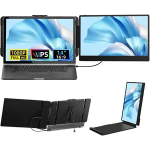 14" Laptop Screen Extender - 1080P IPS FHD Dual  for 13"-17" Laptops Travel Work Portable Extended  Compatible with Windows