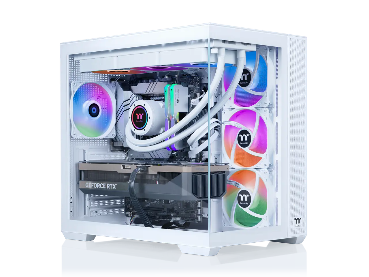 Thermaltake LCGS NE i1470TS-V380S Gaming Desktop (Intel Core i9-14900KF, ToughRam 32GB DDR5 6000MT/s RGB Memory, NVIDIA GeForce RTX 5070 Ti, 2TB NVMe M.2, Wifi, Windows 11) N38S-Z790-57T-LCS