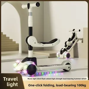 3-in-1 Lightweight Children's Scooter for 2-8 Years Old Kids, Adjustable Handle, Outdoor Activity Ride-On, Ideal Gift for Boys & Girls, Lightweight Scooter