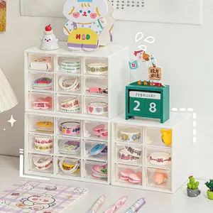 UFORU Acrylic Storage Organizer (9-Drawer) — A multi-tiered organizer specifically designed for storing desktop essentials, cosmetics, jewelry, and crafting supplies.