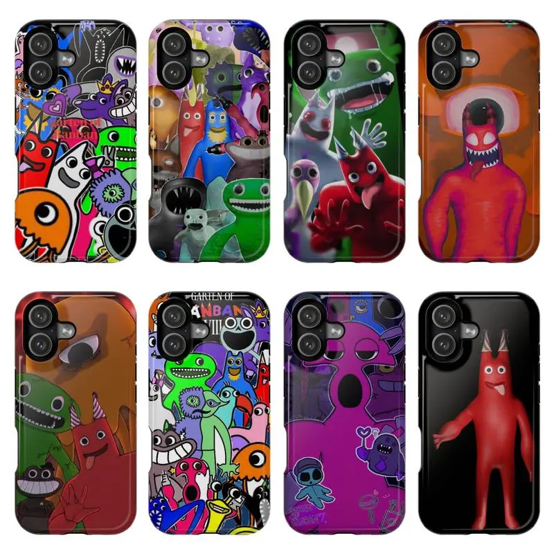Garten of Banban Smartphone Case, Cute & Creepy Monster Cellphone Accessory, Shockproof TPU Casing, Protective Cover for iPhone 11-17 Pro Max & Samsung S22-S25 Ultra, Ideal Gift for Fans