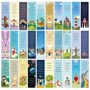 30 Christian Bookmark Set with Bible Verses, Inspirational Religious Prayer Tags, Motivational Reading Page Markers, Book Accessories for Book Lovers