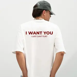 Funny Graphic Tee, Unisex Sweatshirt, or Hoodie with "I Want You I Just Cant Flirt" Print | Casual Soft 100% Cotton Round Neck Gift