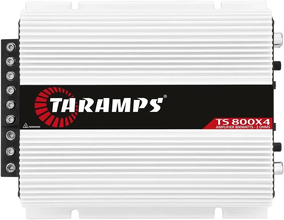 Taramps TS 800x4 Car Audio Multichannel Amplifier 800 Watts Rms 4 Channel 2 Bridged Channel Full Range Crossover RCA High Level Input Class D
