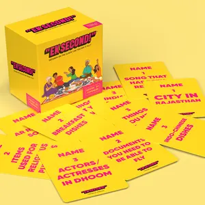 Ek Second! 500 Prompts To Keep The Party Going l Desi Family Friend Wedding Diwali Eid Party Game Night