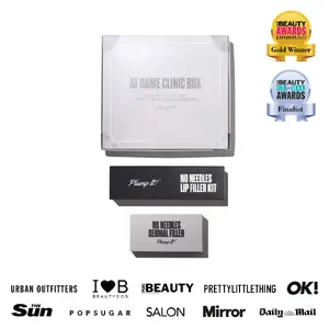 Plump It! At Home Clinic Box - Volumising Lip Plumper, Hyaluronic Lip Plumper, & No Needles Dermal Filler Kit Skincare