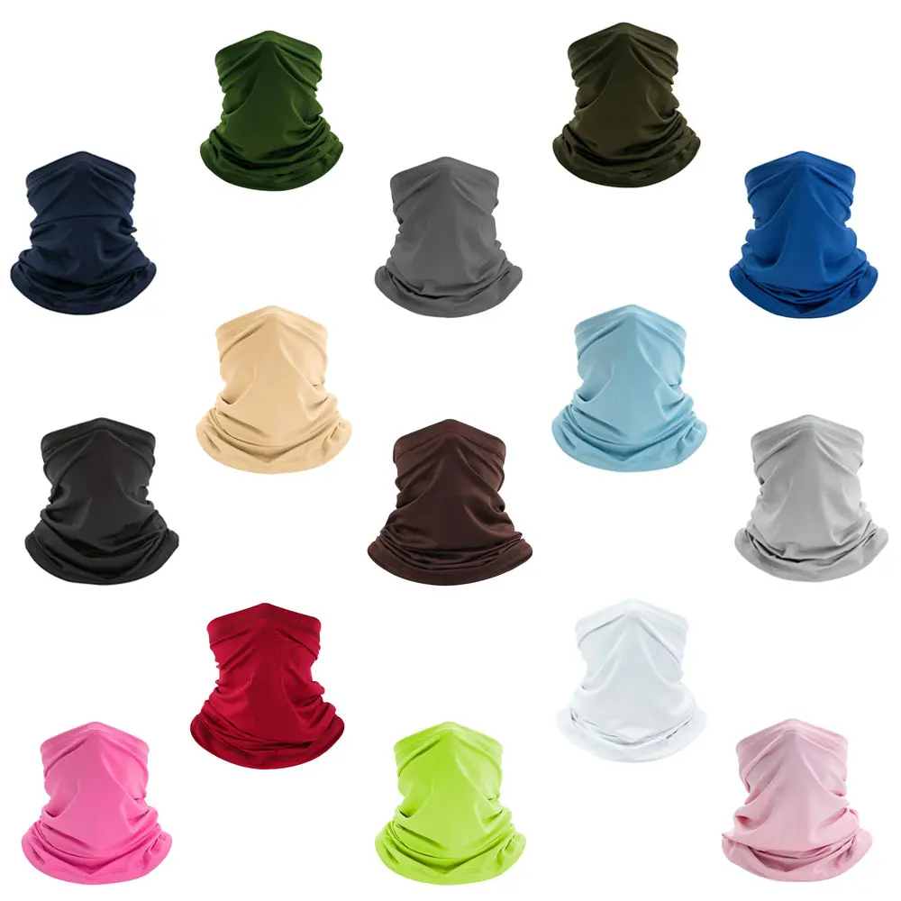Ice Silk Magic Bandana Neck-Head Cover, Windproof Breathable UV-Protective Cooling Sweat-Absorbing Multi-Use Scarf for Men-Women Outdoor Sports Face Mask, Windproof Face Mask, Breathable Face Cover