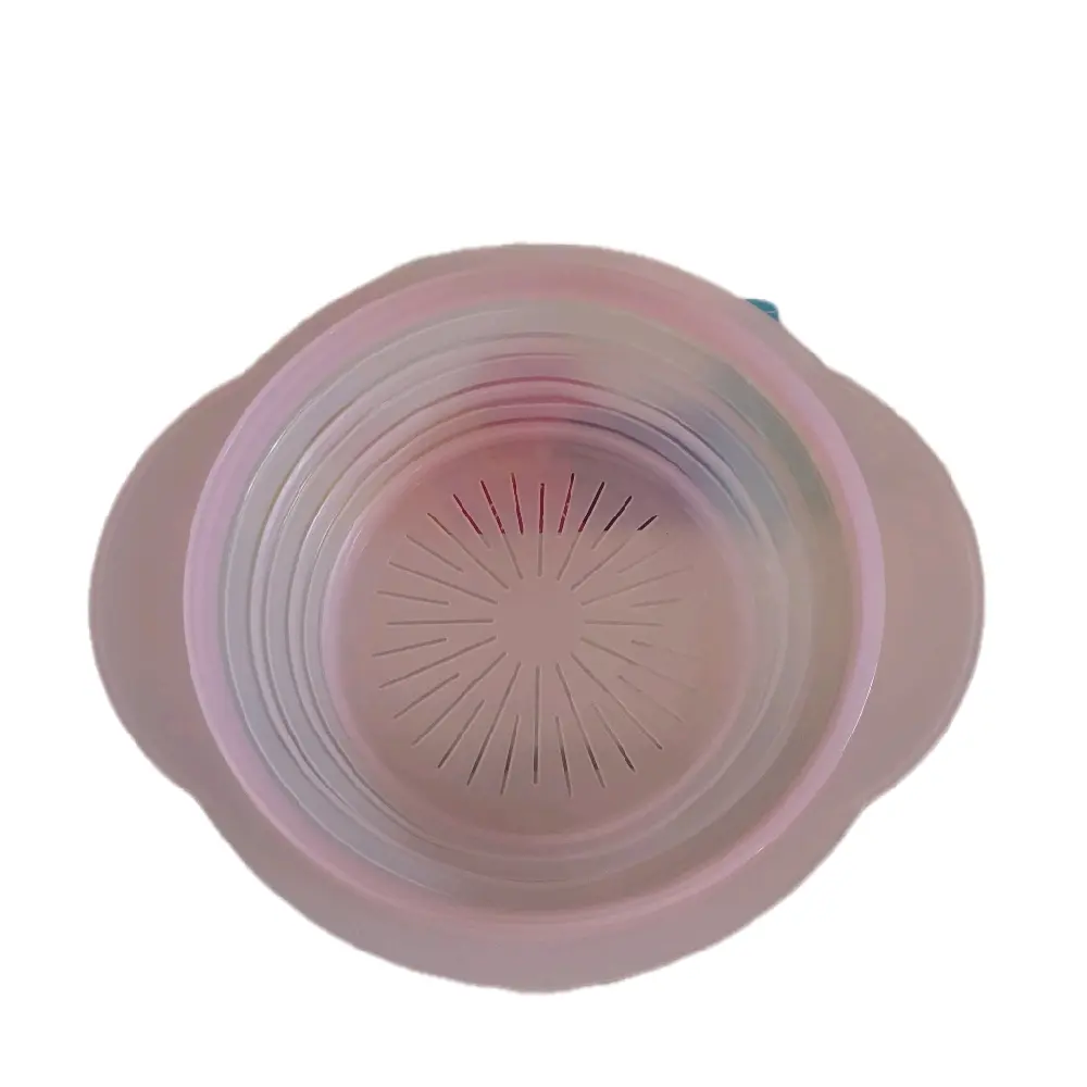 Tupperware Flatout Colander Pink Color Rosado Bonito Se Aplasta Collapsible Strainer for Kitchen Use
