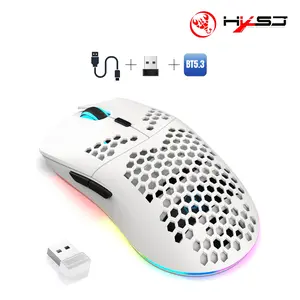 Lightweight Hollow Mouse with RGB Lighting, Ergonomic Design, Ideal for Office and Gaming, Perfect for PC MAC Gamers and Business Travelers!