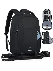 Professional Dslr/mirrorless Camera Backpack, 14 Inch Waterproof Bag with Tripod Holder and Laptop Compartment, for Canon Nikon Sony Photographers