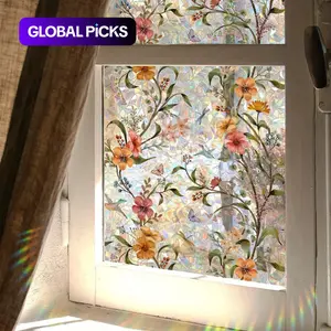 2026 Stained Glass Window Film Roll, Privacy Protection & Decorative Design, Easy-Apply Rainbow-Colored Glass Decal Sticker for Windows, Ideal New Year Spring Gift #GLOBAL PICKS