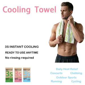 Cooling Towel Portable, no rinsing needed, ready to use right out of the package Soft Breathable Chilly Towel, Ice Towel, Microfiber Towel for Yoga, Sport, Running, Workout,Gym, Camping, Fitness, Workout & More Activities(Multiple flavors)