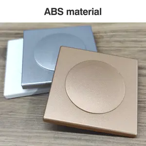 ​​6 Counts Wall Split Flange Covers, Square Self-adhesive Wall Hole Decorative Cover, Wall Mounted Sealing Plate for Bathroom Kitchen​
