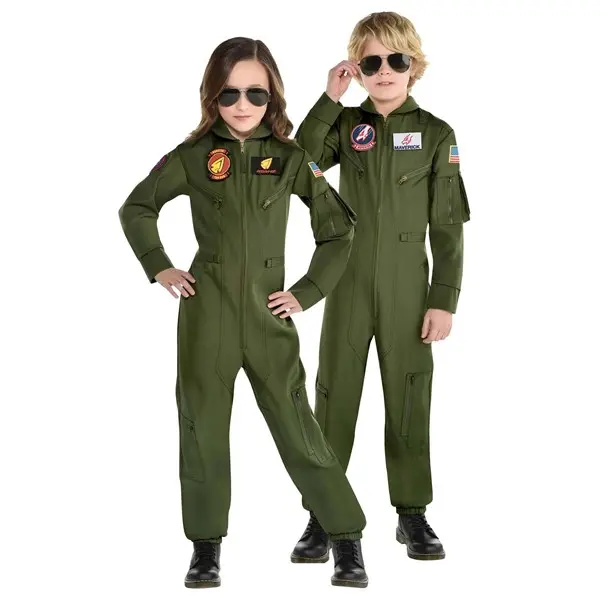 Kid's Top Gun Movie Flight Uniform Costume
