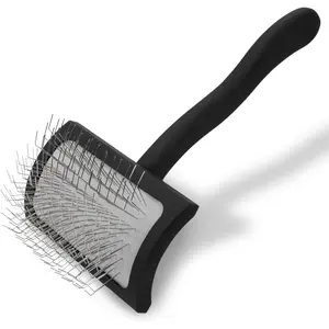 Dog Hair Brush Suitable for Golden Retrievers, Labradors, Poodles, etc. Professional Styling Removes Tangles and Saves Time and Energy, Black Medium Size