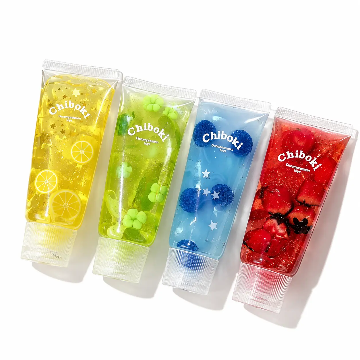 Squeeze Away Stress Toothpaste Squishy Toy - Soft & Squishy Fun Glitter Charms for Stress Relief Anytime Perfect for On-the-Go