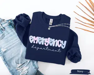 Emergency Department Nurse T-Shirt / Sweatshirt / Hoodie, ER Nurse Crewneck, Cute Hospital Staff Sweater, Emergency Room Gift, Cotton Fabric