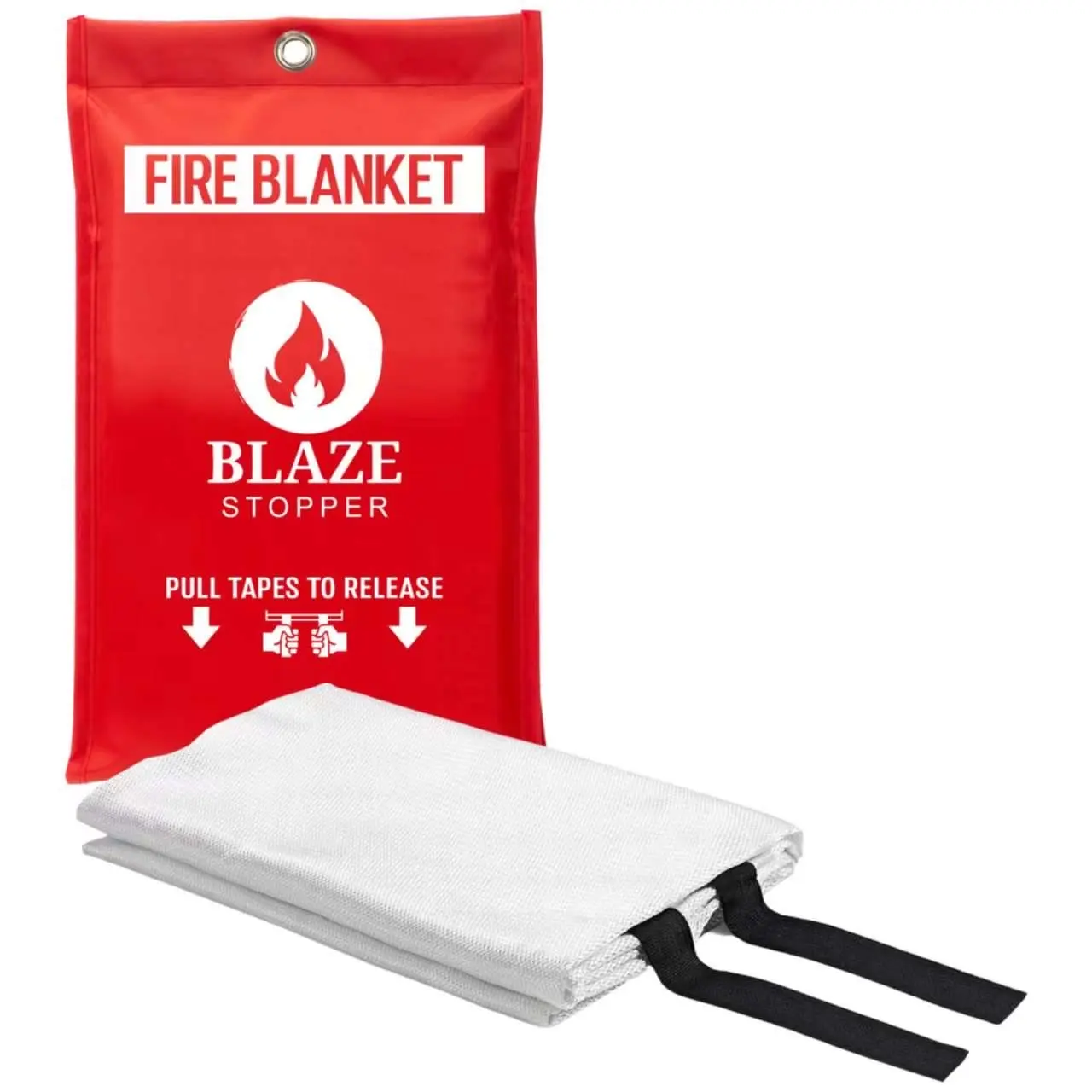 Fire Blanket - Essential Emergency Covering for Safety, Easy to Use with Pull-Tape Release Feature