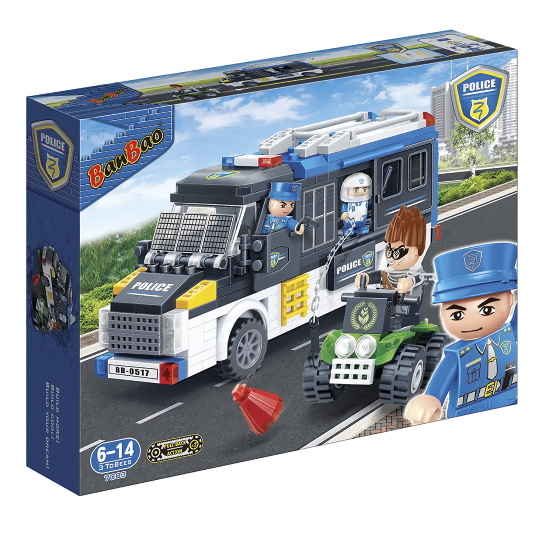 BanBao Police Van Building Set