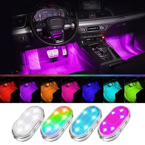 Wireless Led Lights for Car Interior, Car Led Lights Interior, USB Rechargeable Automotive Neon Accent Light NONE