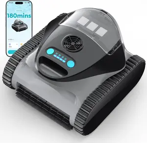 C1 Cordless Pool Cleaner Robot with 180 Mins, Powerful Triple-Motor Suction, Wall & Waterline Deep Cleaning, Smart Paths with APP, Dual-Layer Filtration, for Inground Pools (Deep Indigo)